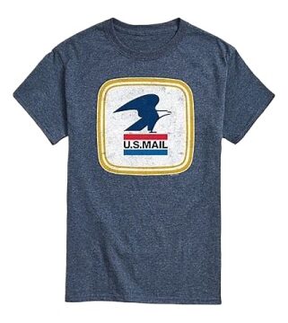 Heather Navy U.S. Mail Graphic T-Shirt